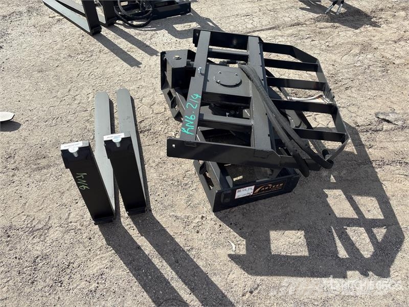 Arteer RPT-42L 60 in Rotating Hydraulic Skid Steer Forks  Forks