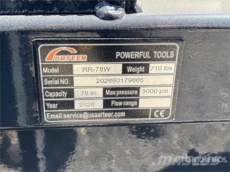 Arteer RR-78W 78 in Skid Steer Root Rake (Unused) Rastrilladoras y rastrilladoras giratorias