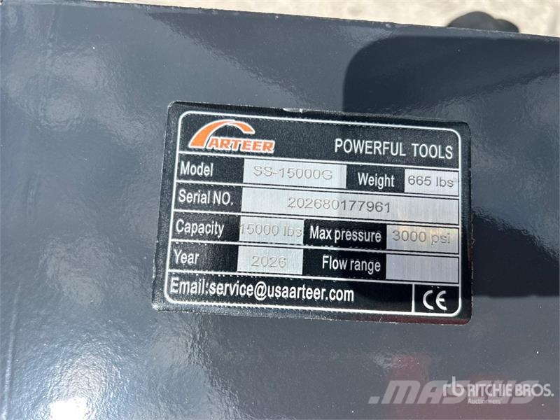 Arteer SS-15000G 15000 lb Skid Steer Logging Winch (Unuse Andere Zubehörteile