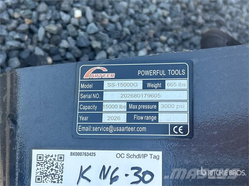 Arteer SS-15000G 15000 lb Skid Steer Logging Winch (Unuse Otros componentes