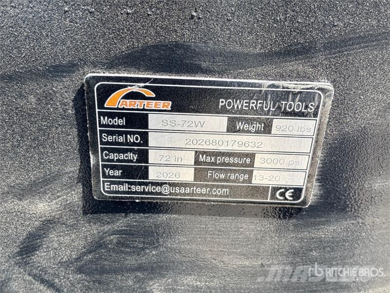 Arteer SS-72W 72 in Skid Steer Sweeper (Unused) Perii
