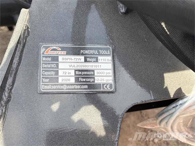 Arteer SSPR-72W 72 in Skid Steer Power Rake (Unused) Rendkészítő