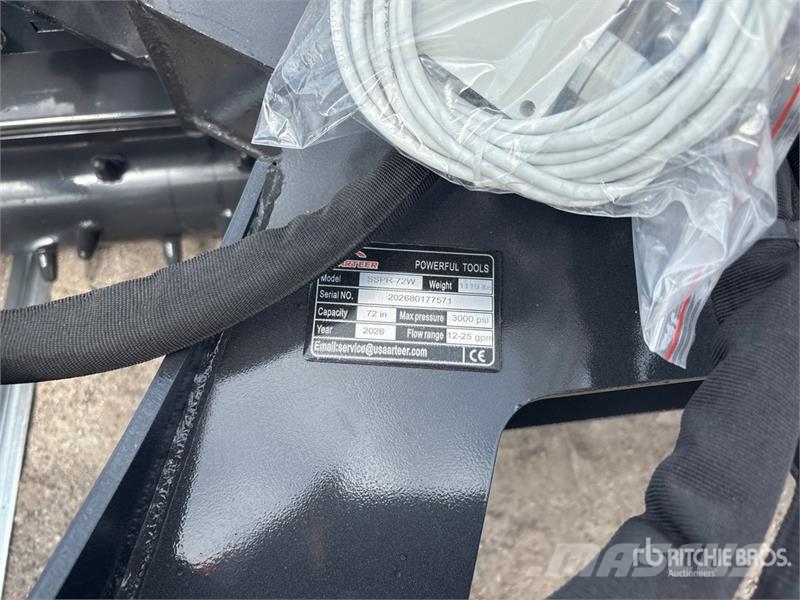 Arteer SSPR-72W 72 in Skid Steer Power Rake (Unused) Okretači i sakupljači sijena