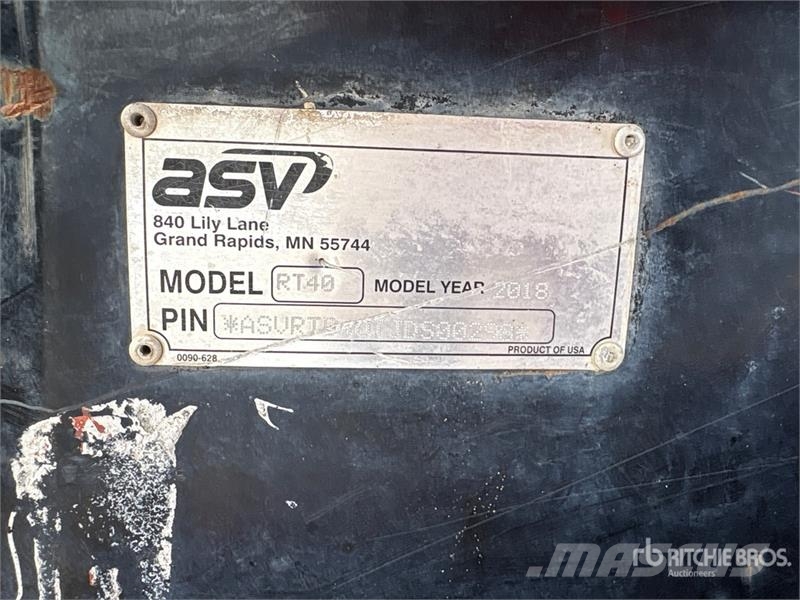 ASV RT40 Compact Track Loader 스키드로더