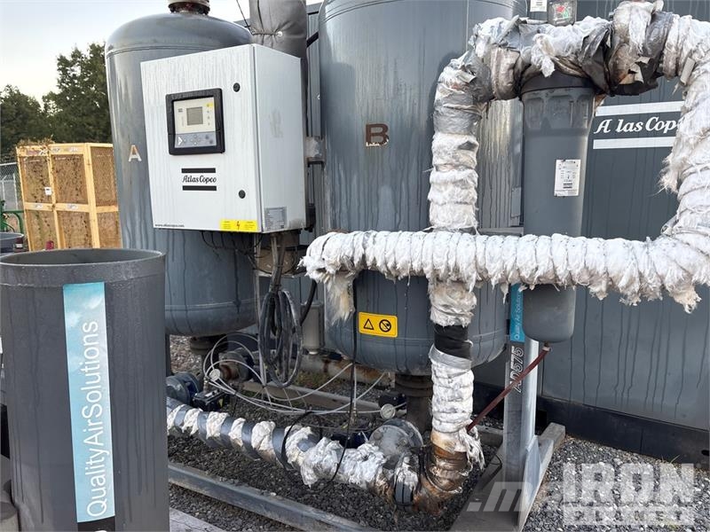 Atlas Copco G200 Skid-Mounted Electric 250 HP A/C with Dryer A Compressors