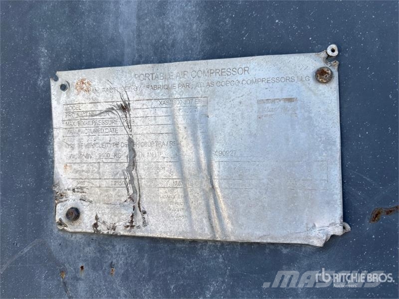 Atlas Copco XAS1800 175 cfm Mobile Air Compressor Kompresori
