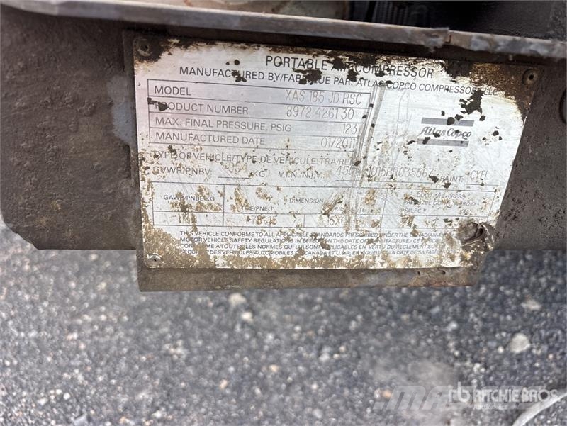 Atlas Copco XAS185 Air Compressor (Inoperable) Kompressoren