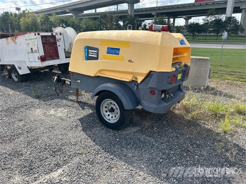 Atlas Copco XAS188 KD T4F 188 cfm Mobile Air Compressor Kompresorji