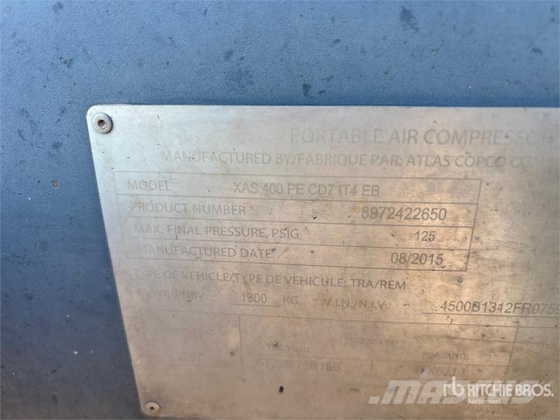 Atlas Copco XAS400 Mobile Air Compressor Compressores
