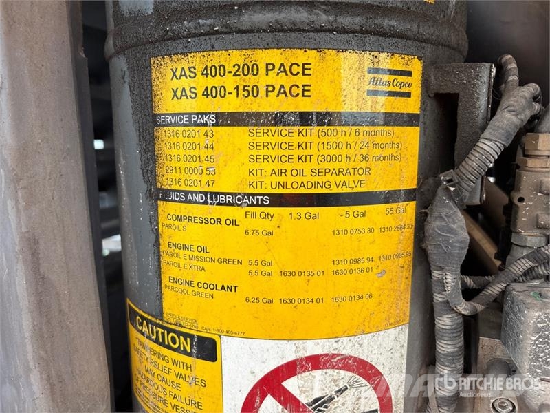 Atlas Copco XAS440 Mobile Air Compressor Compresoras