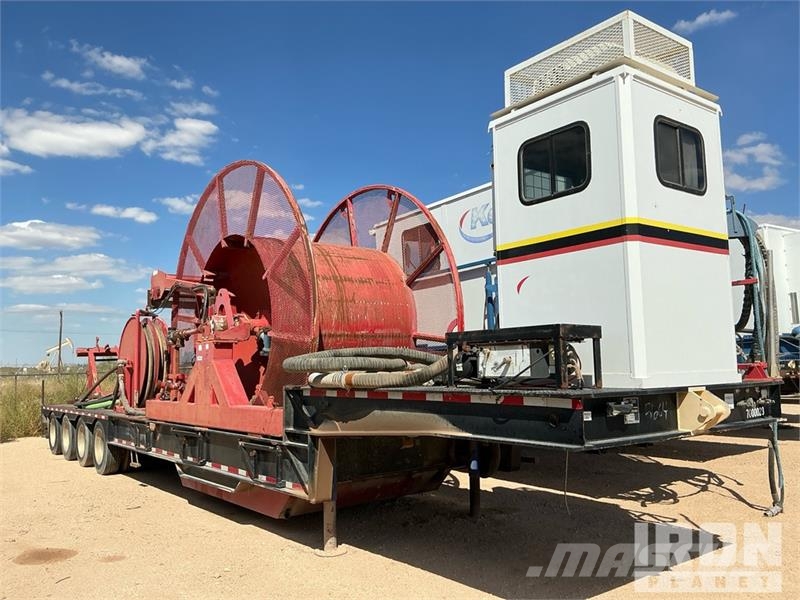  Atoka Trailer  (3) 48 ft Coil Tubing Reel Trailer Pārstrādes iekārtas