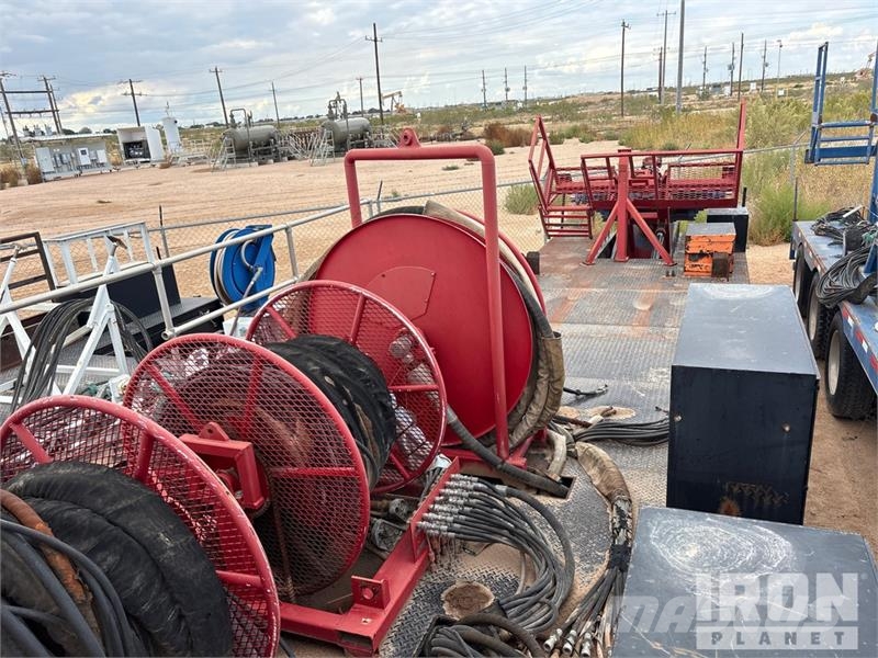 Atoka Trailer 49 ft Coil Tubing Reel Trailer Processing Equipment