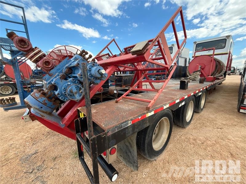 Atoka Trailer 49 ft Coil Tubing Reel Trailer Processing Equipment