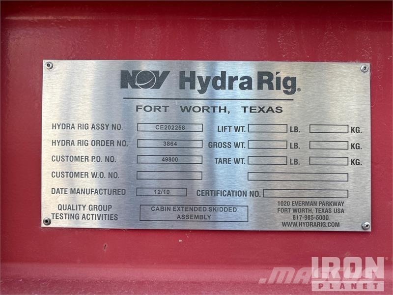 Atoka Trailer 49 ft Coil Tubing Reel Trailer Processing Equipment