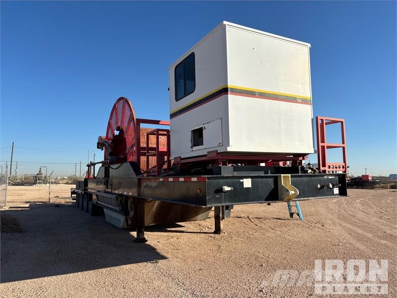 Atoka Trailer 51 ft Coil Tubing Reel Trailer Processing Equipment