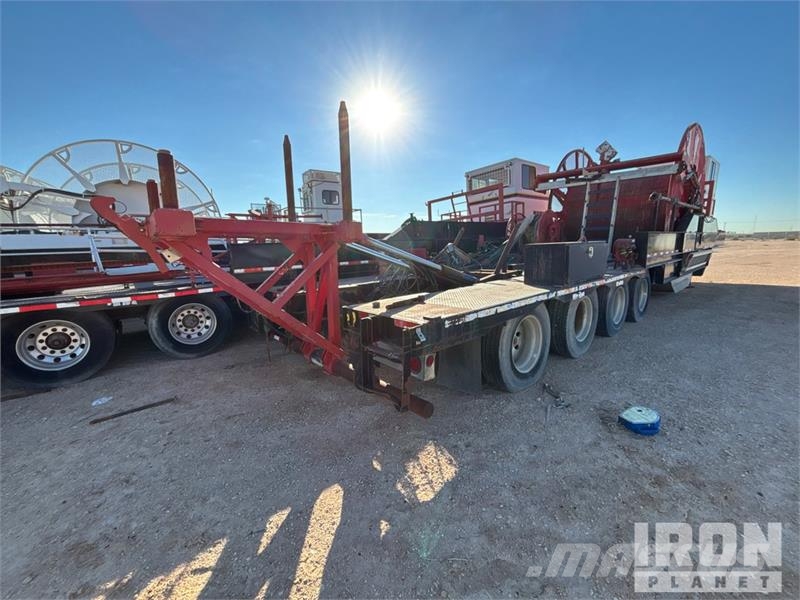 Atoka Trailer 51 ft Coil Tubing Reel Trailer Processing Equipment