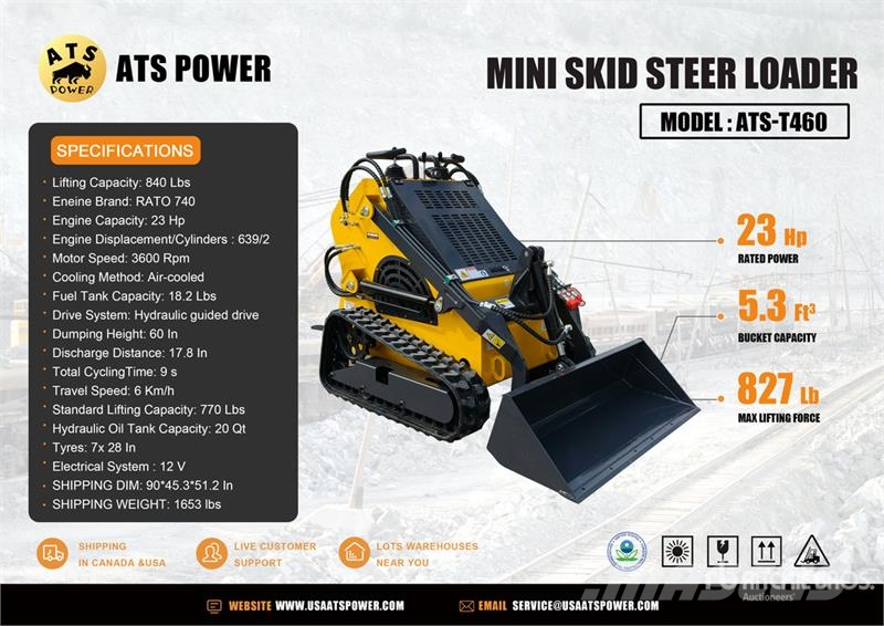 ATS POWER ATS-T460 Mini Compact Track Loader (Unused) Мини товарачи
