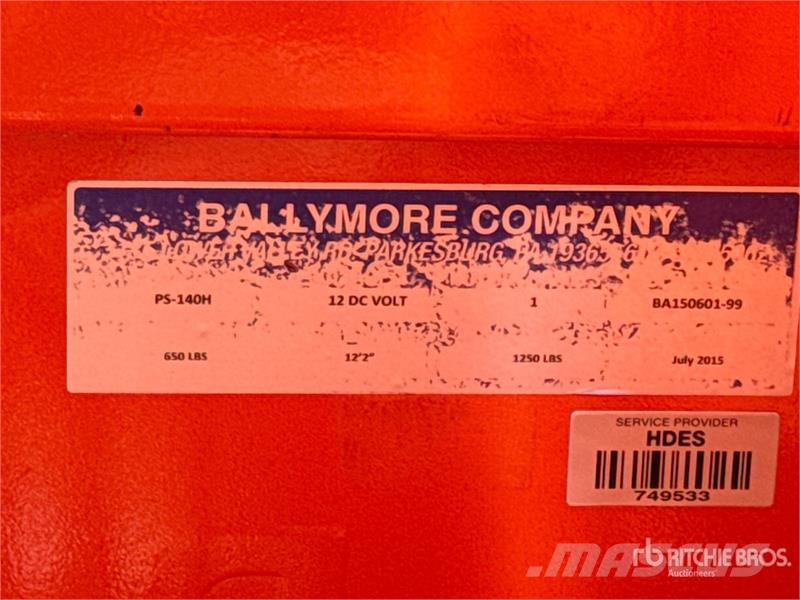 Ballymore PS-140H Vertical Mast Lift رافعات السارية الرأسية