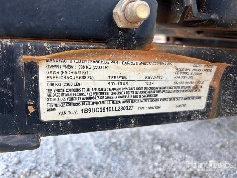 Barreto 6 ft S/A Equipment Trailer 清障车