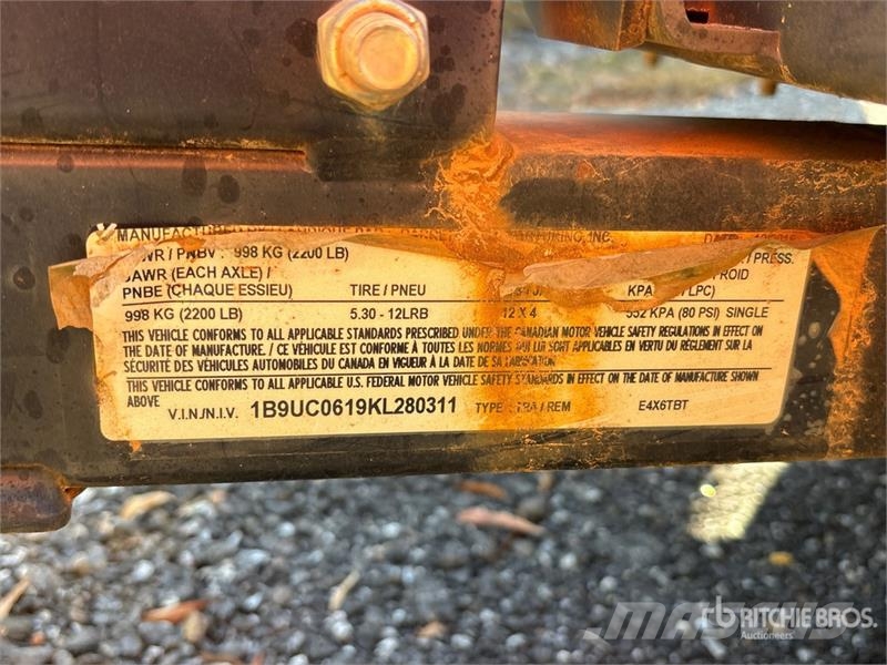 Barreto 6 ft S/A Trencher Trailer لوادر منخفضة