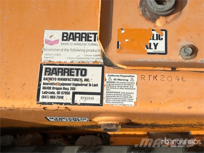 Barreto E2036RTKH-6MS Walk Behind Trencher w/2020 Barreto  Tranšėjų ekskavatoriai