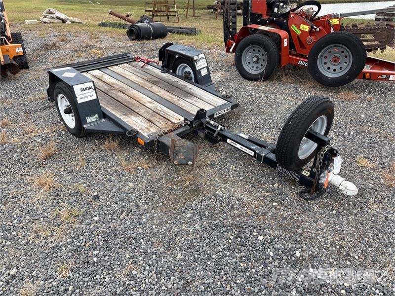 Barreto E4X6TBT 6 ft S/A Tilt Deck Stump Grinder Trailer Zemie treileri