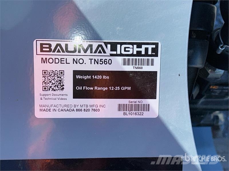 Baumalight TN560 Skid Steer Trencher (Unused) 트렌처