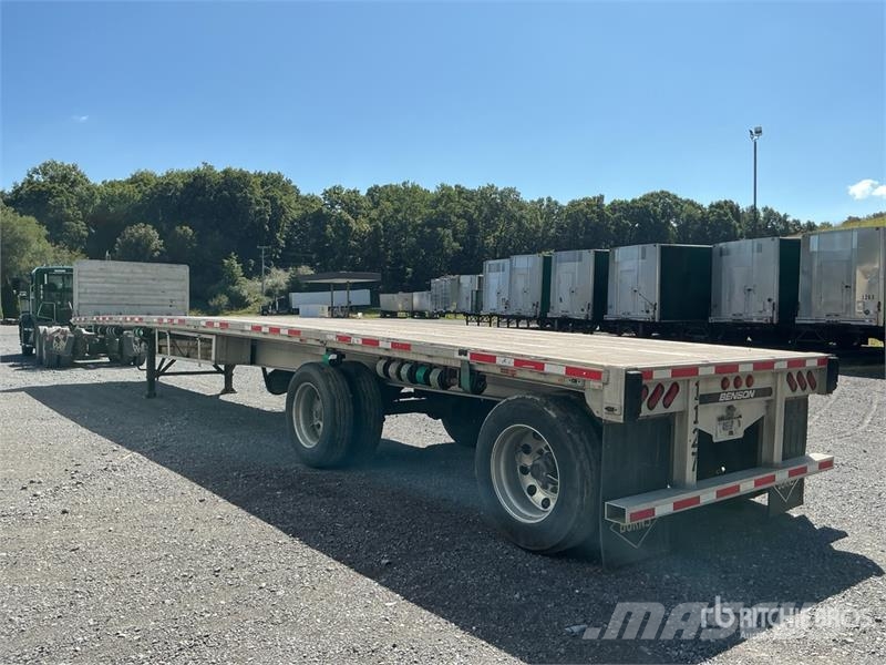 Benson 524 Flatbed Trailer Platformy / Przyczepy z otwieranymi burtami