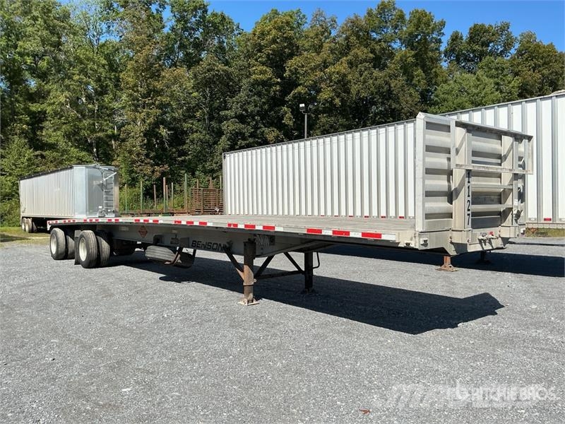 Benson 524 Flatbed Trailer Platformy / Przyczepy z otwieranymi burtami