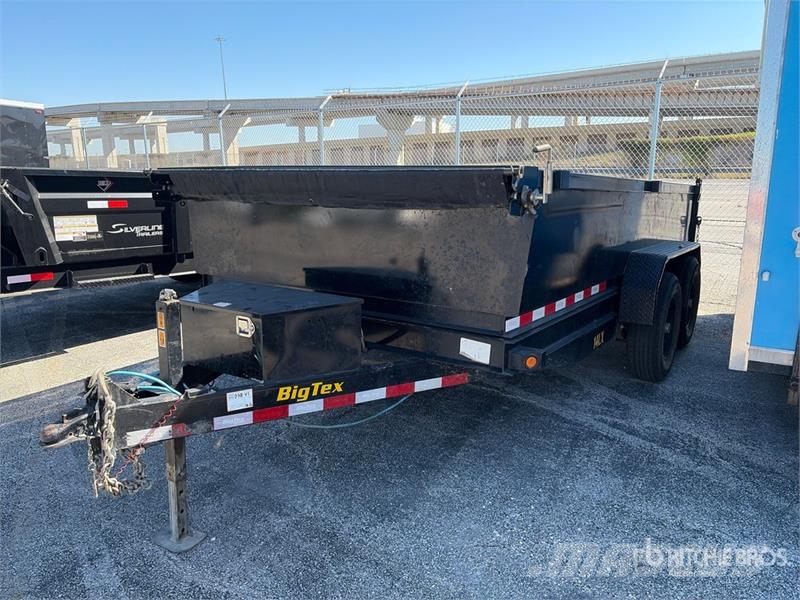 Big Tex 14LX-14C4A-BK 14 ft T/A Dump Utility Trailer Bañeras