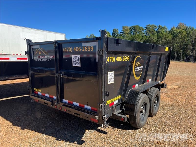 Big Tex 14TD-14C4A-BK 19 ft T/A Dump Utility Trailer Remorque benne
