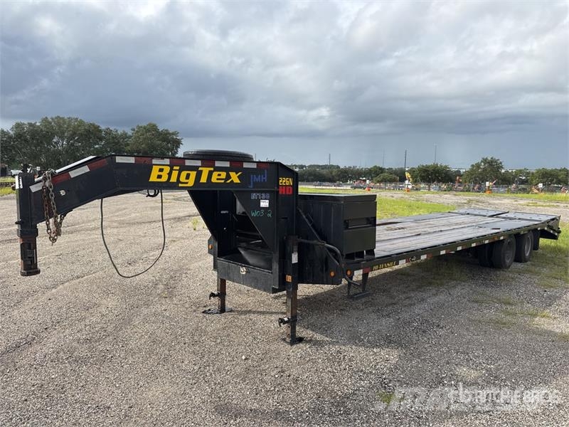 Big Tex 22GN25BK+5 T/A Gooseneck (2) Storage Ridgid RB48 E Járműszállító pótkocsik