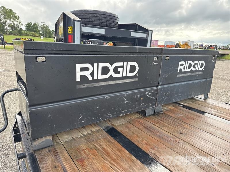 Big Tex 22GN25BK+5 T/A Gooseneck (2) Storage Ridgid RB48 E Járműszállító pótkocsik
