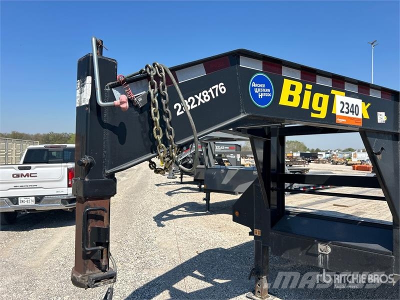 Big Tex 25GN125BK+5MR 31 ft T/A Gooseneck Equipment Traile Remolques para transporte de vehículos