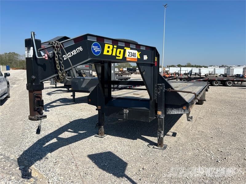 Big Tex 25GN125BK+5MR 31 ft T/A Gooseneck Equipment Traile Remolques para transporte de vehículos