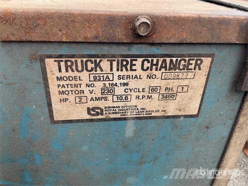 Bishman 931A Truck Tire Changer Andet tilbehør