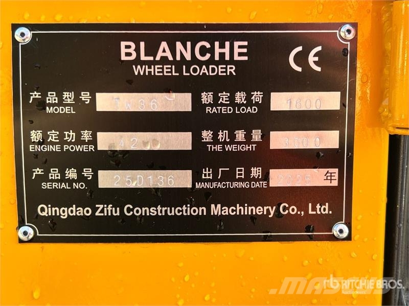 Blanche TW36 Wheel Loader (Unused) Utovarivači na kotačima