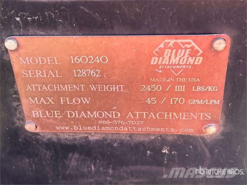 Blue Diamond 160240 40 in Skid Steer Planer Diger parçalar