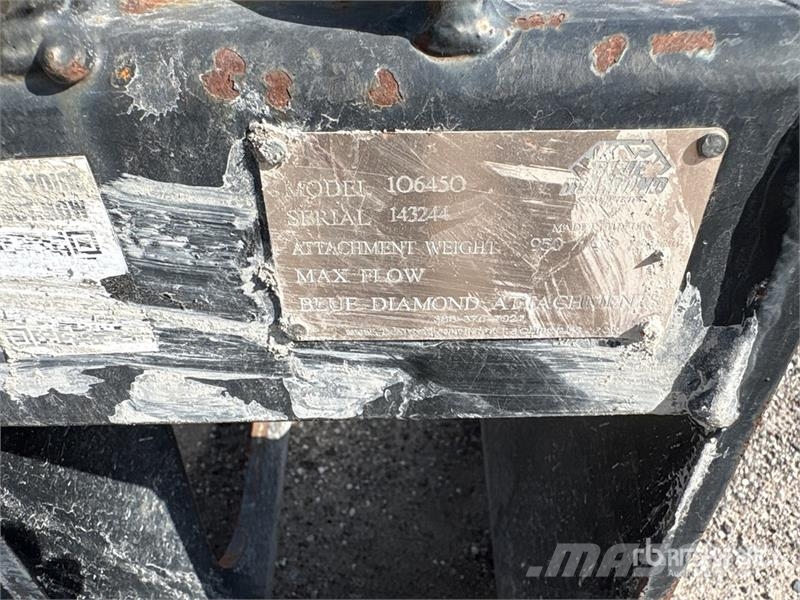 Blue Diamond 72RG 72 in Rake Skid Steer Grapple Garras