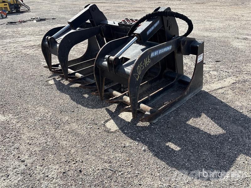 Blue Diamond 72RG 72 in Rake Skid Steer Grapple Garras
