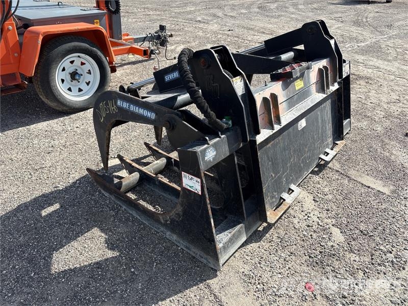 Blue Diamond 72RG 72 in Rake Skid Steer Grapple Garras