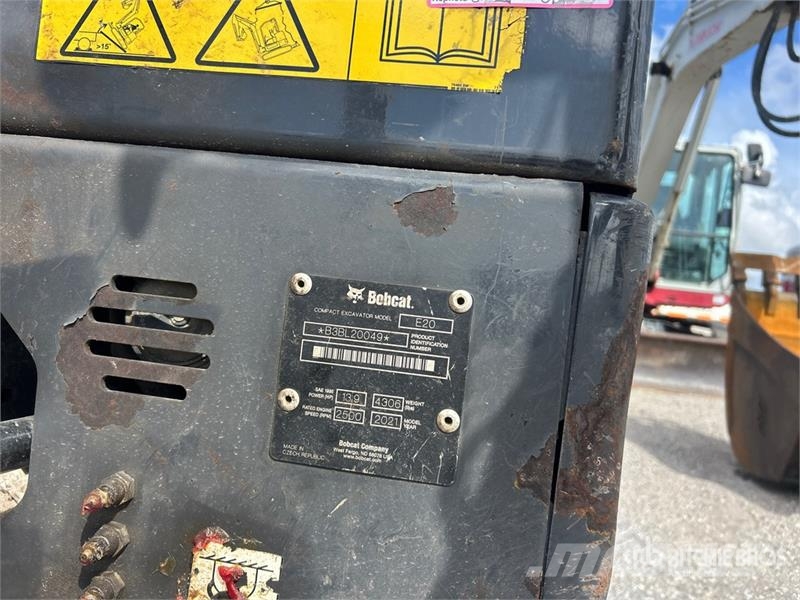 Bobcat E20 Miniekskavaatorid < 7 t