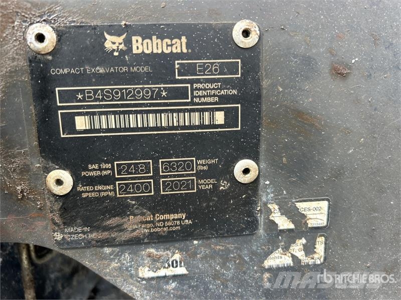 Bobcat E26 Mini ekskavatori < 7 t