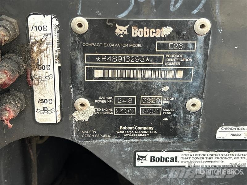 Bobcat E26 Minibagger < 7t