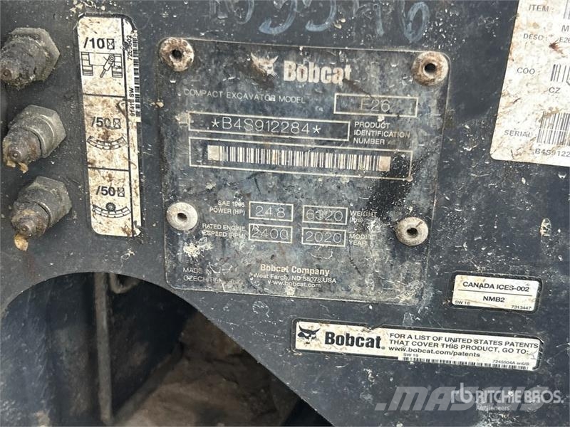 Bobcat E26 Mini excavators < 7t