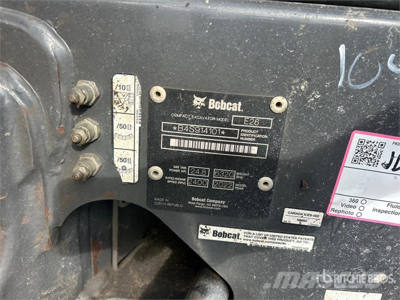 Bobcat E26 Mini excavators < 7t