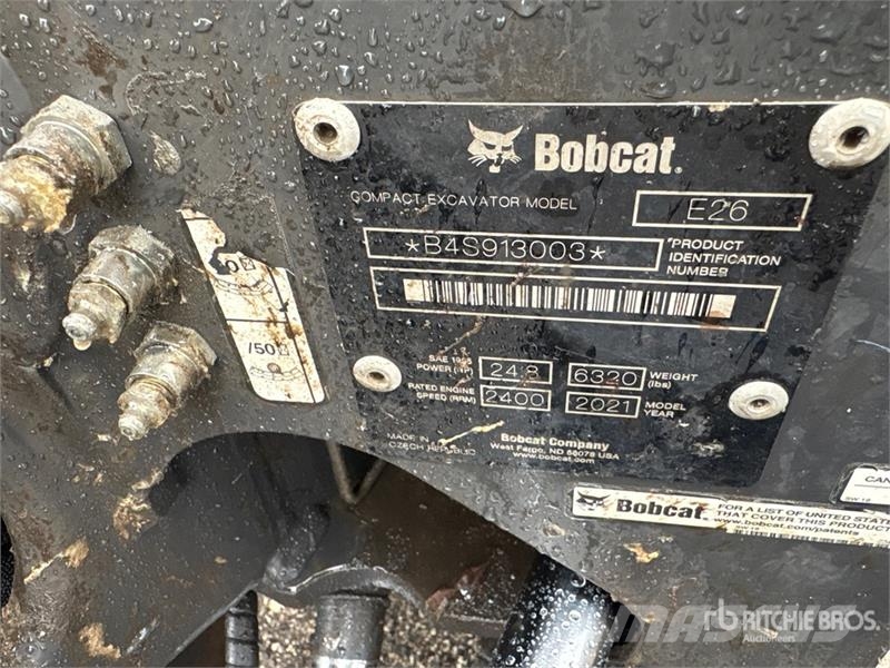 Bobcat E26 حفارات صغيرة أقل من 7 طن (حفارات صغيرة)