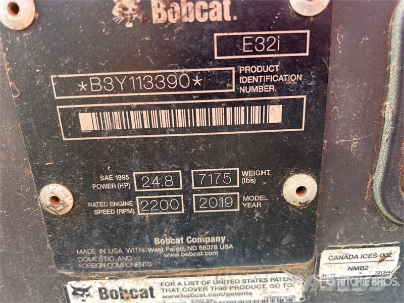 Bobcat E32i Mini Excavator Minigravemaskiner