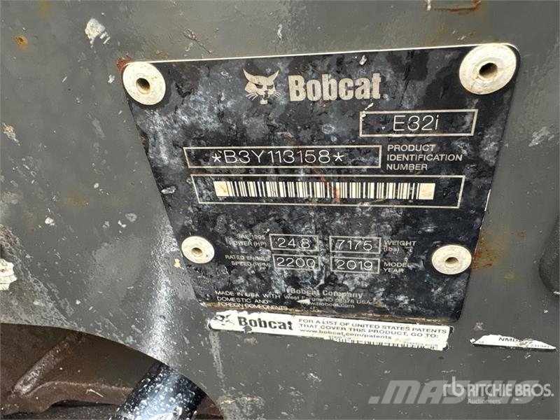 Bobcat E32i Mini Excavator حفارات صغيرة أقل من 7 طن (حفارات صغيرة)