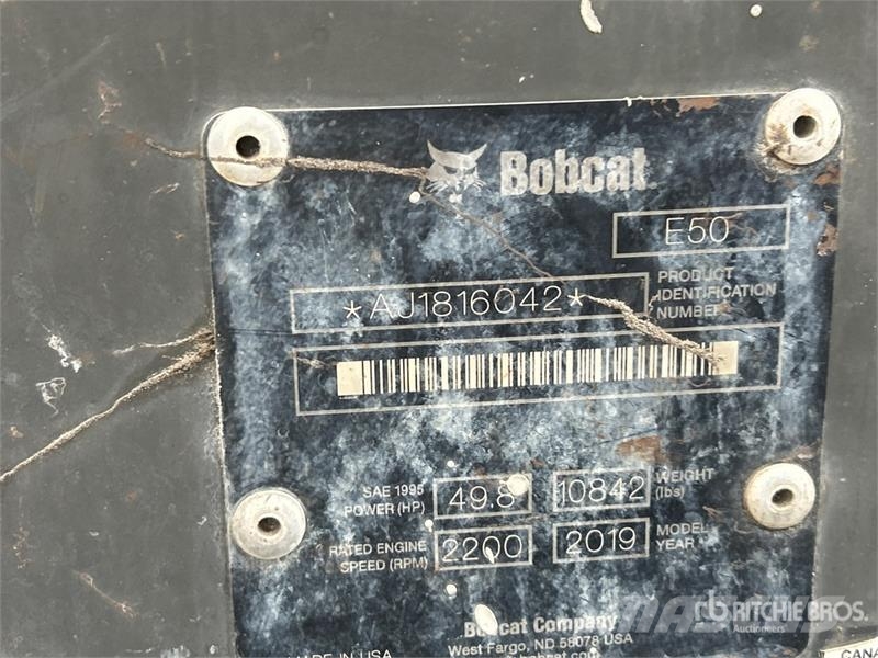 Bobcat E50 Mini Excavator Minikaivukoneet < 7t